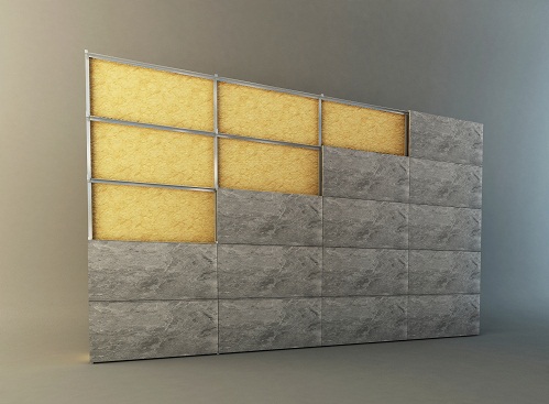 考夫曼-超薄石材复合饰面板安装效果图