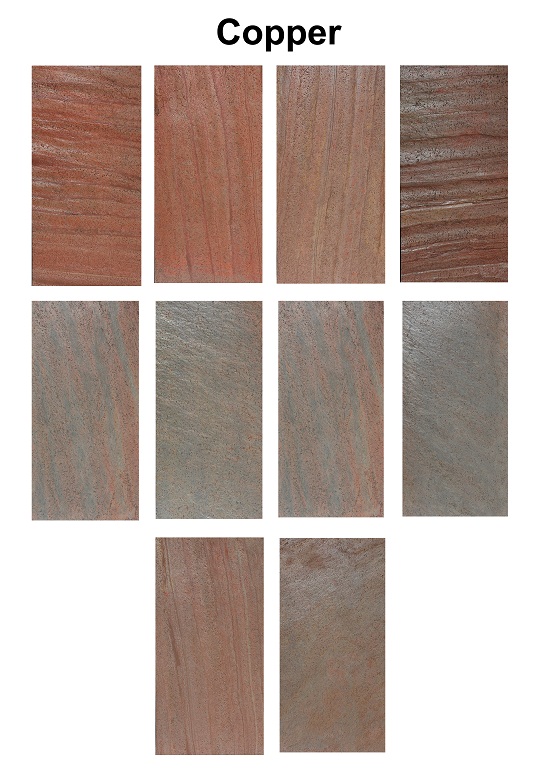 薄石材饰面板样品高清图之-copper颜色。